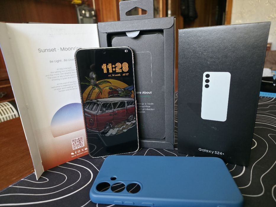 Samsung s24+, Snapdragon, 12/256, dual sim, Pitaka, идеал, комплект!!!