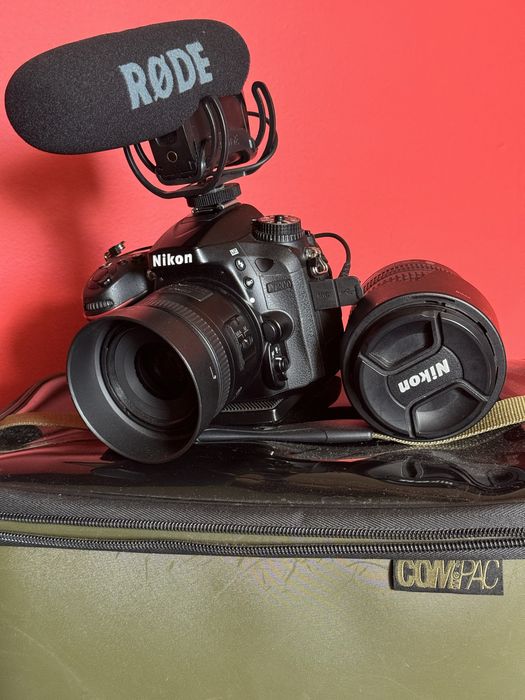 Zestaw Nikon d7200 obiektywy rode pro i Steadycam