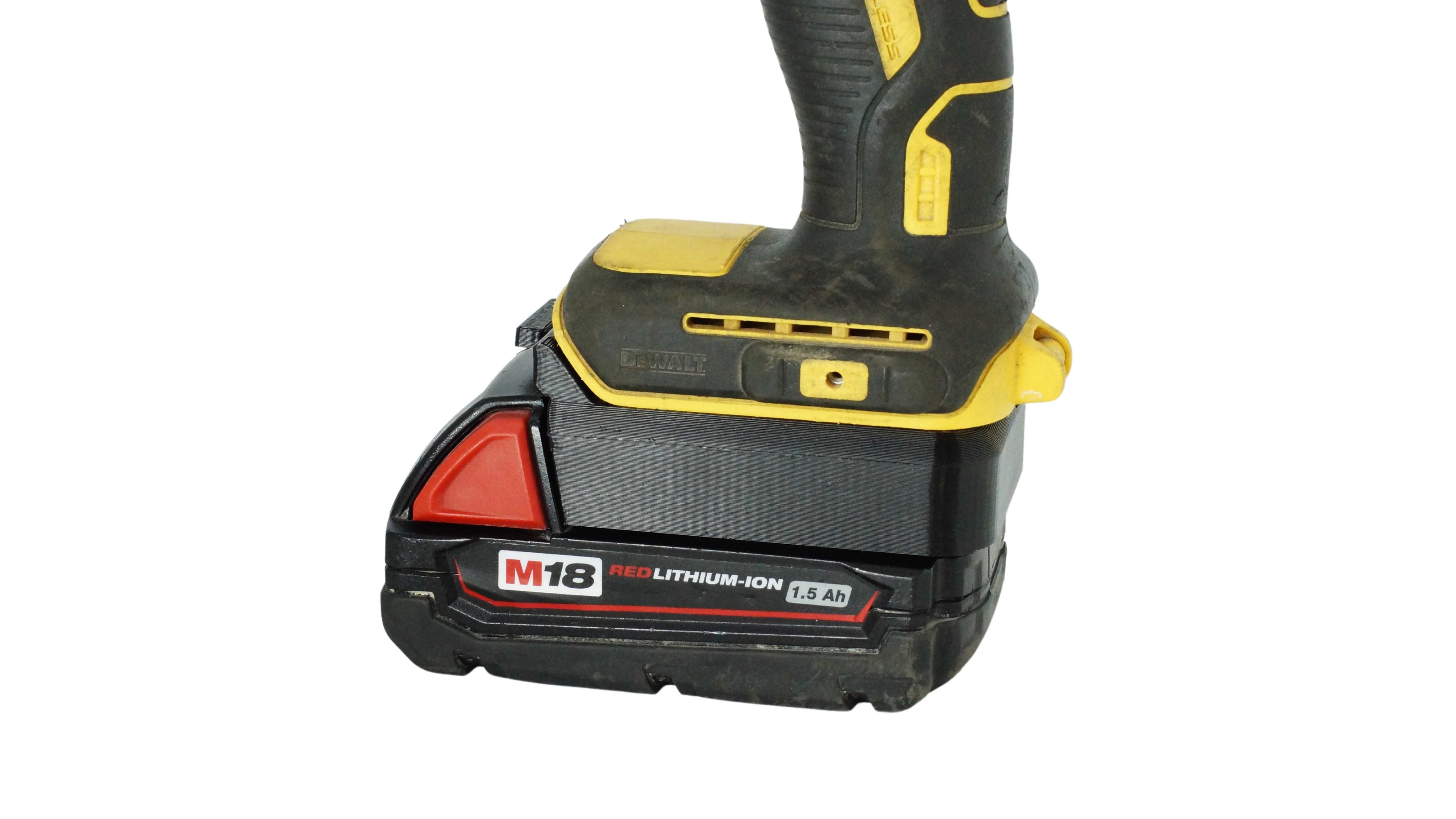 Adapter baterii Milwaukee M18 do elektronarzędzi DeWalt XR 18 V