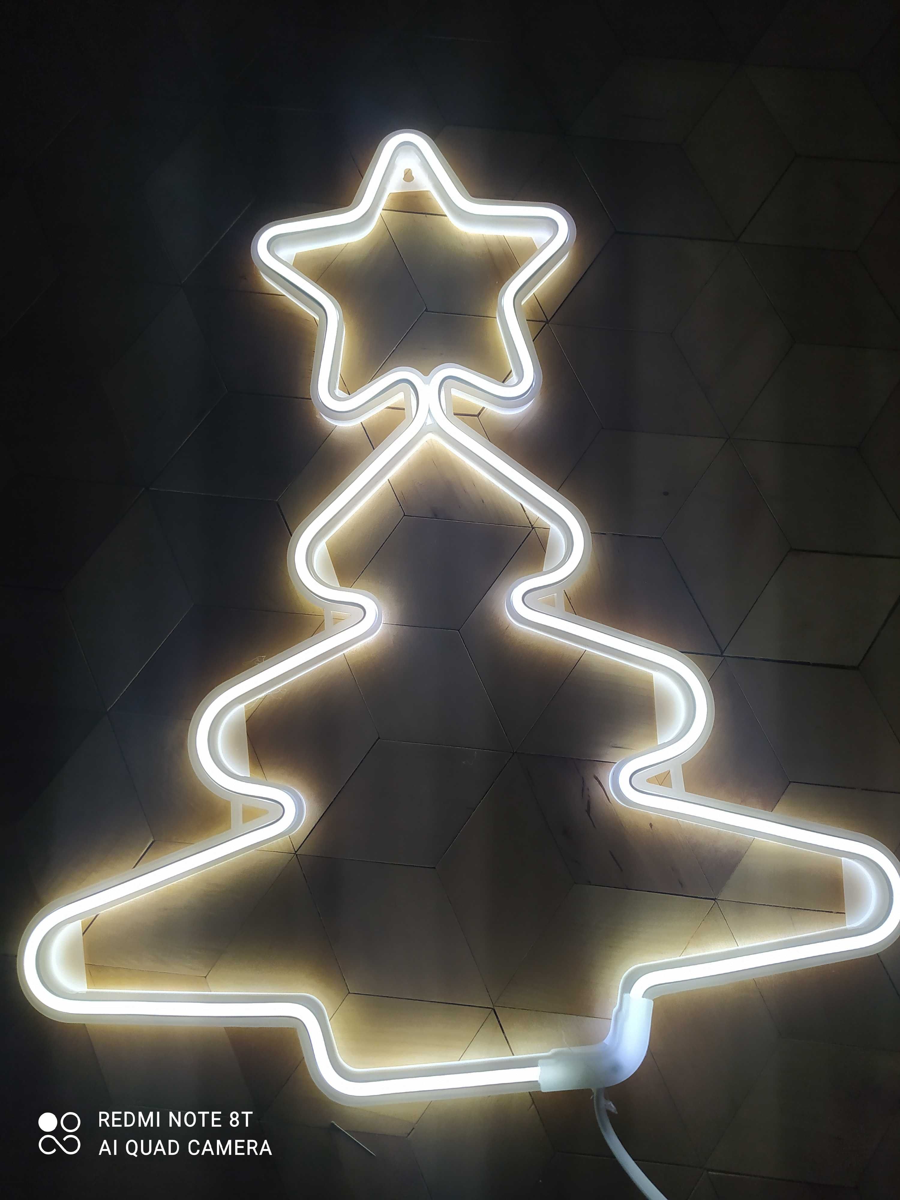 Choinka neonowa led /dekoracja świąteczna/ozdoba