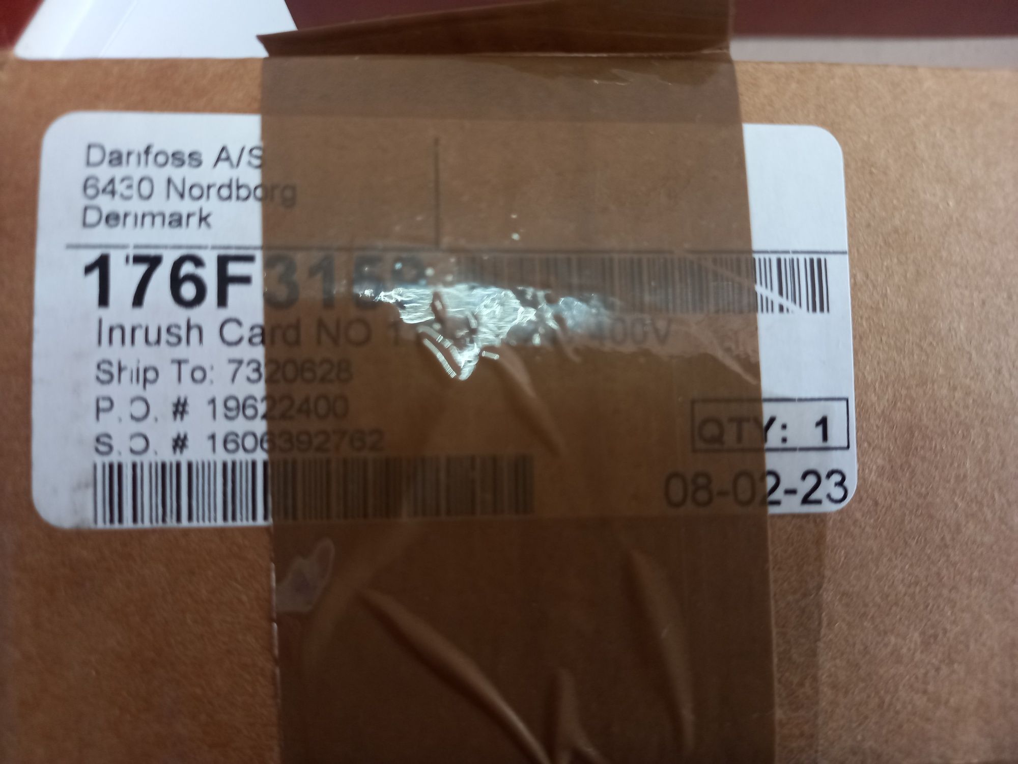 Плата для частотника Danfoss FC-102N160T4E20H2XX