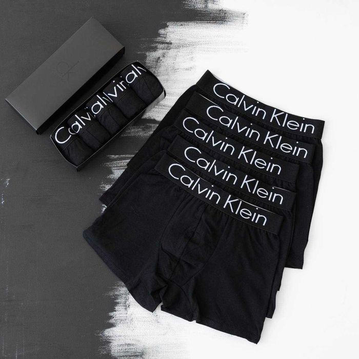 5 шт - 550грн Труси чоловічі Calvin/ Трусы мужские боксеры Кельвин