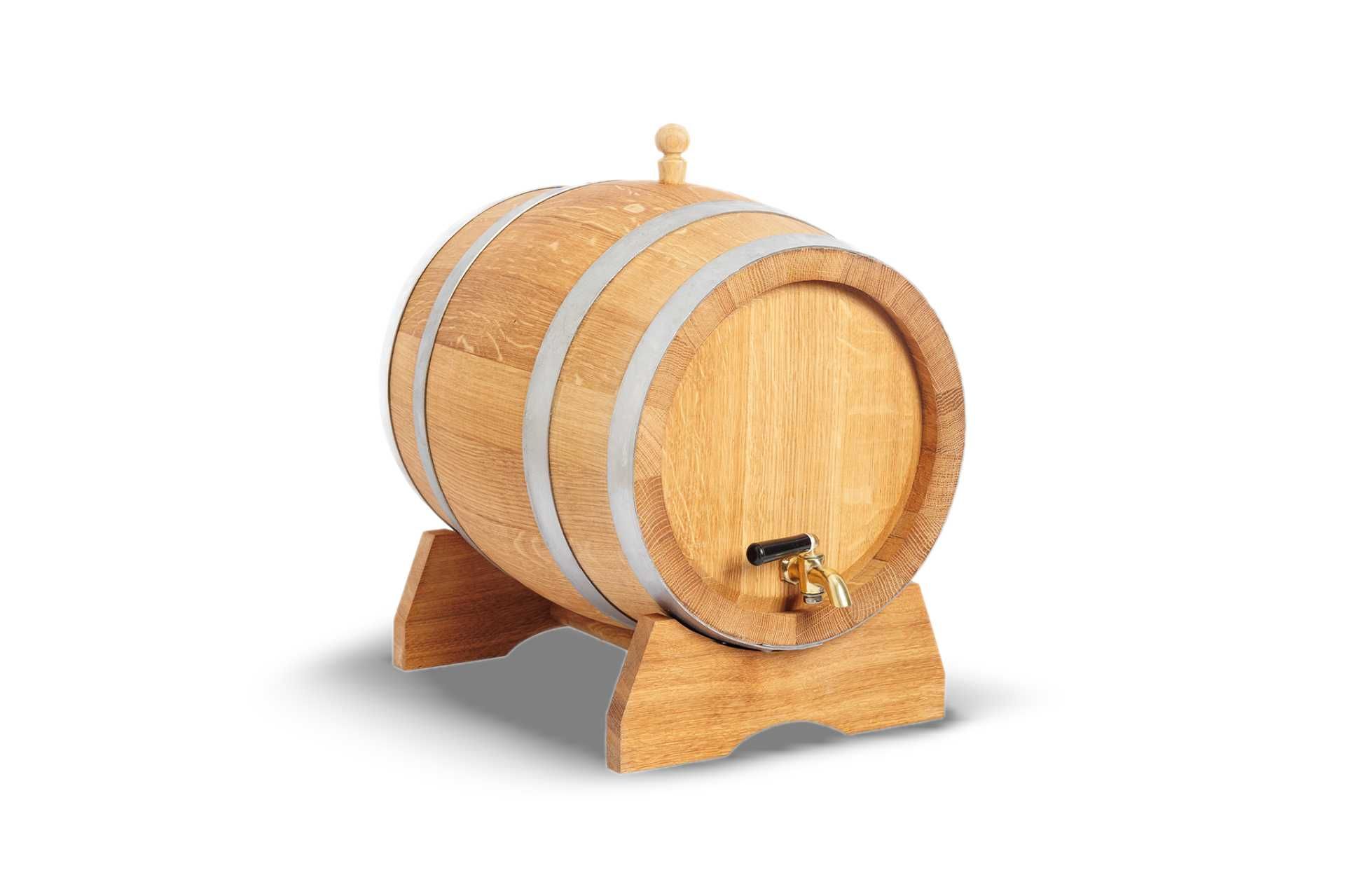Dębowa beczka 15L na whisky bimber wino nalewki prezent (Atest PZH)