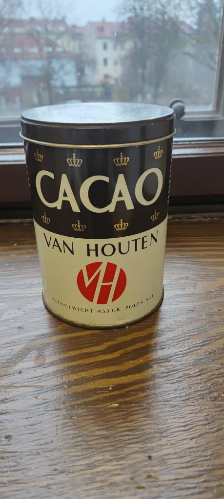 Puszka vintage Van Houten
