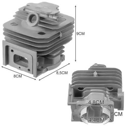 Zestaw NAPRAWCZY po zatarciu DO KOSY spalinowej 44mm cylinder 2086