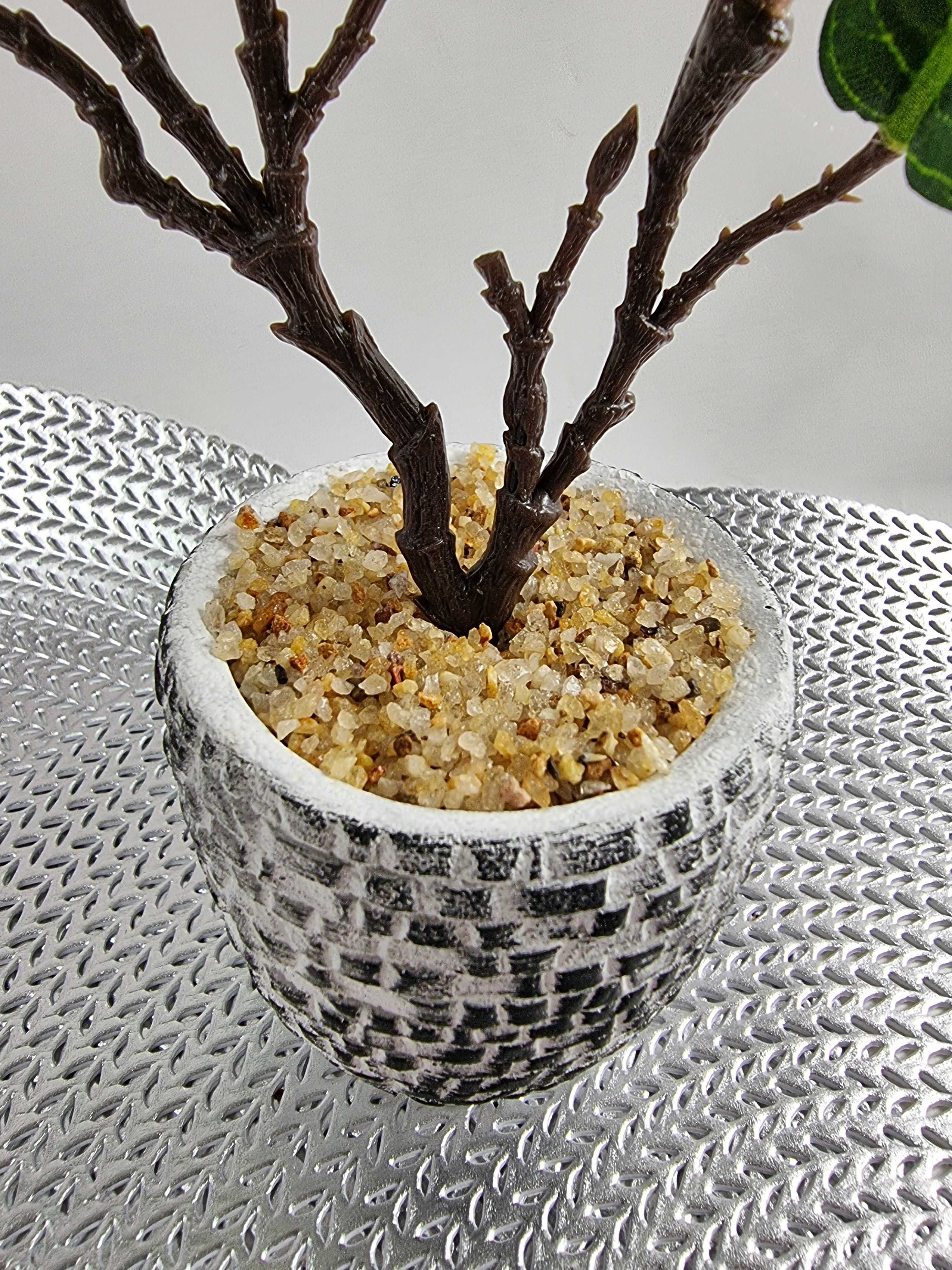 Sztuczny kwiat Magnolia ceramicznej doniczce sztuczne kwiaty jak żywe