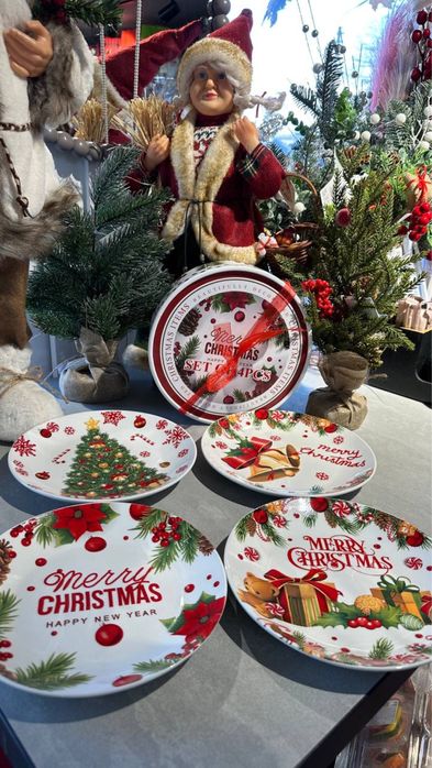 Тарілки новорічні
