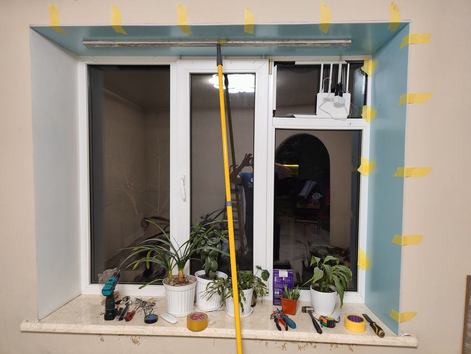 Теплые откосы.Сэндвич панели 10мм и 24мм