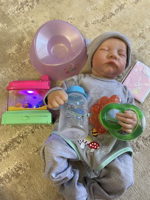 Лялька пупс levi reborn 45 cм хлопчик