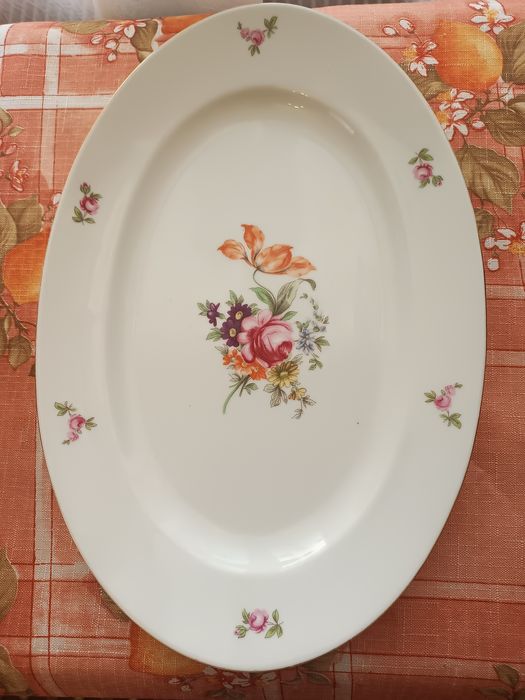 Блюдо,вінтаж, Мейненський букет, Чехословаччина