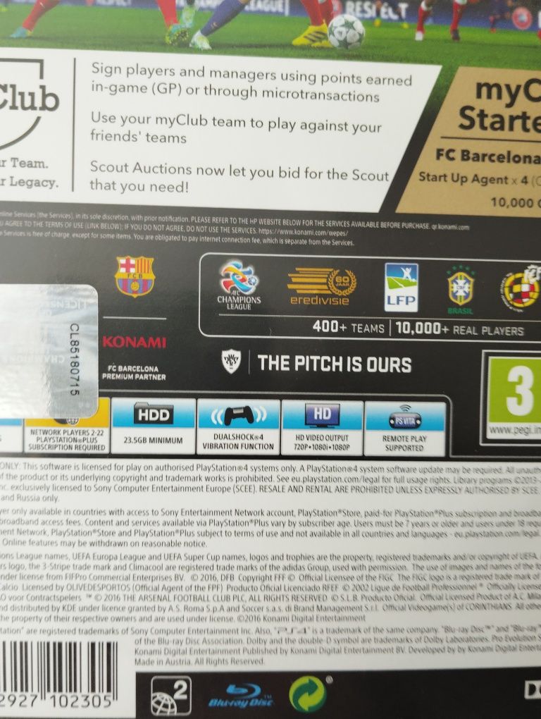 Гра на пс 4 пес 2017 pes 2017