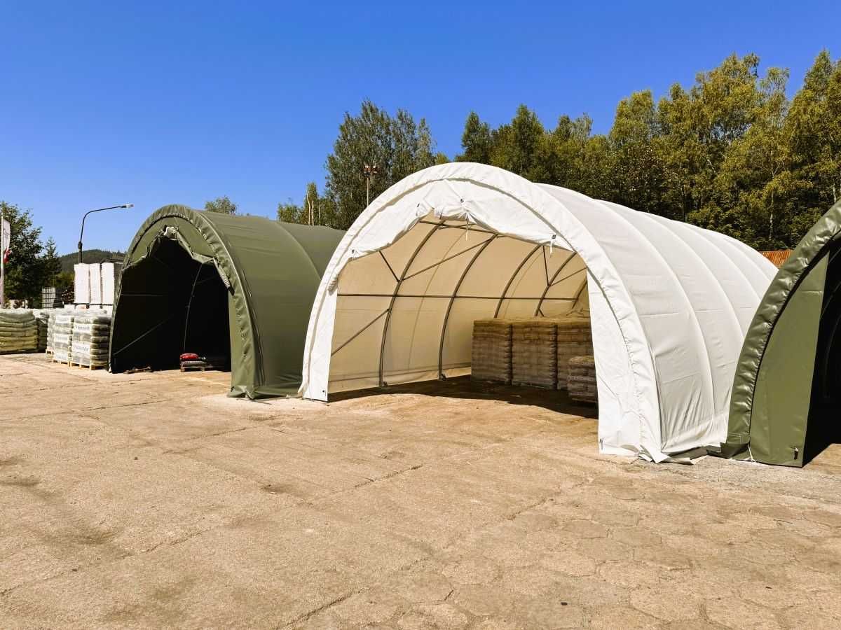 Hala namiotowa łukowa 6x12x3,6 m magazyn wiata konstrukcja ocynkowana