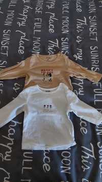 Conjunto 2 t-shirts manga comprida 3 meses