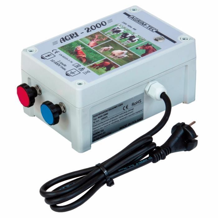 Pastuch elektryczny AGRI 2000 2,4J bydło, dzikie zwierzęta, wydry