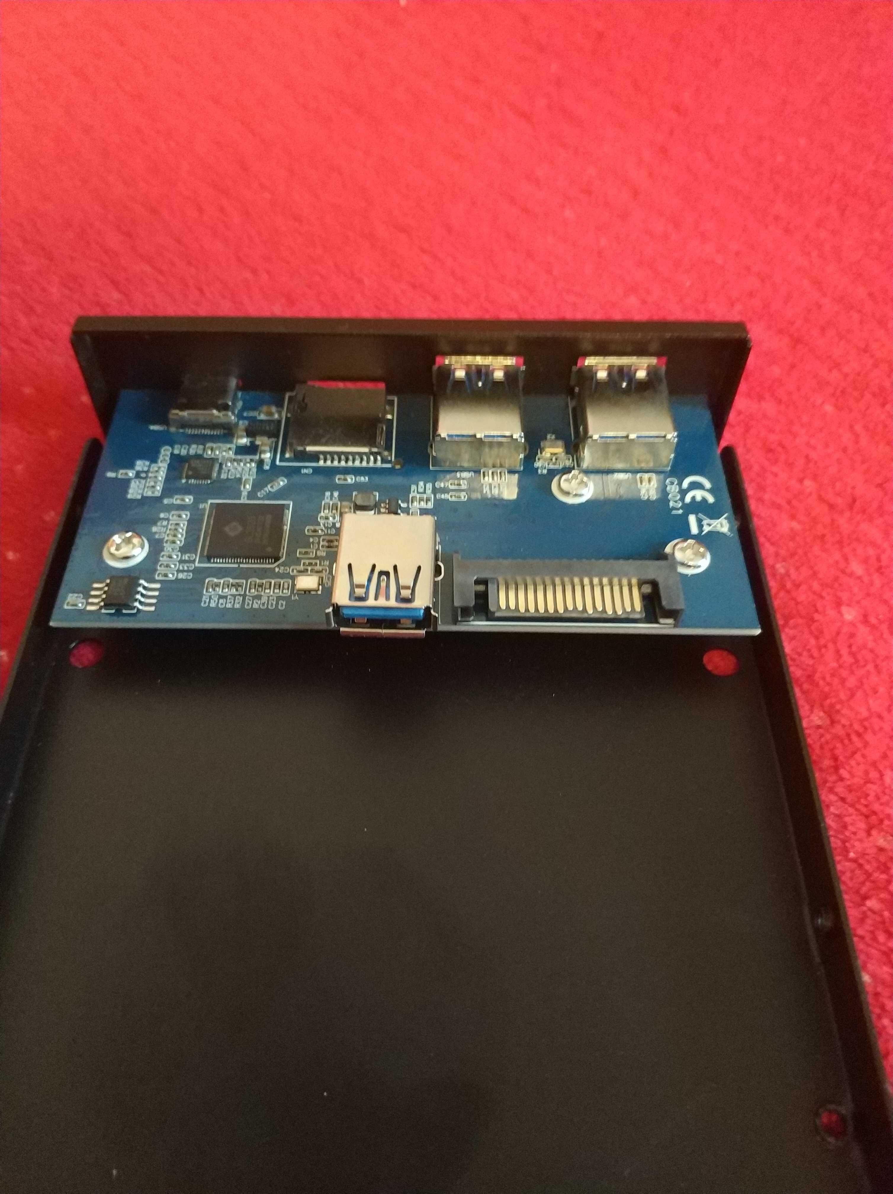 Panel Przedni Delock 3.5 cala czytnik kart port USB3.0 do Komputera PC