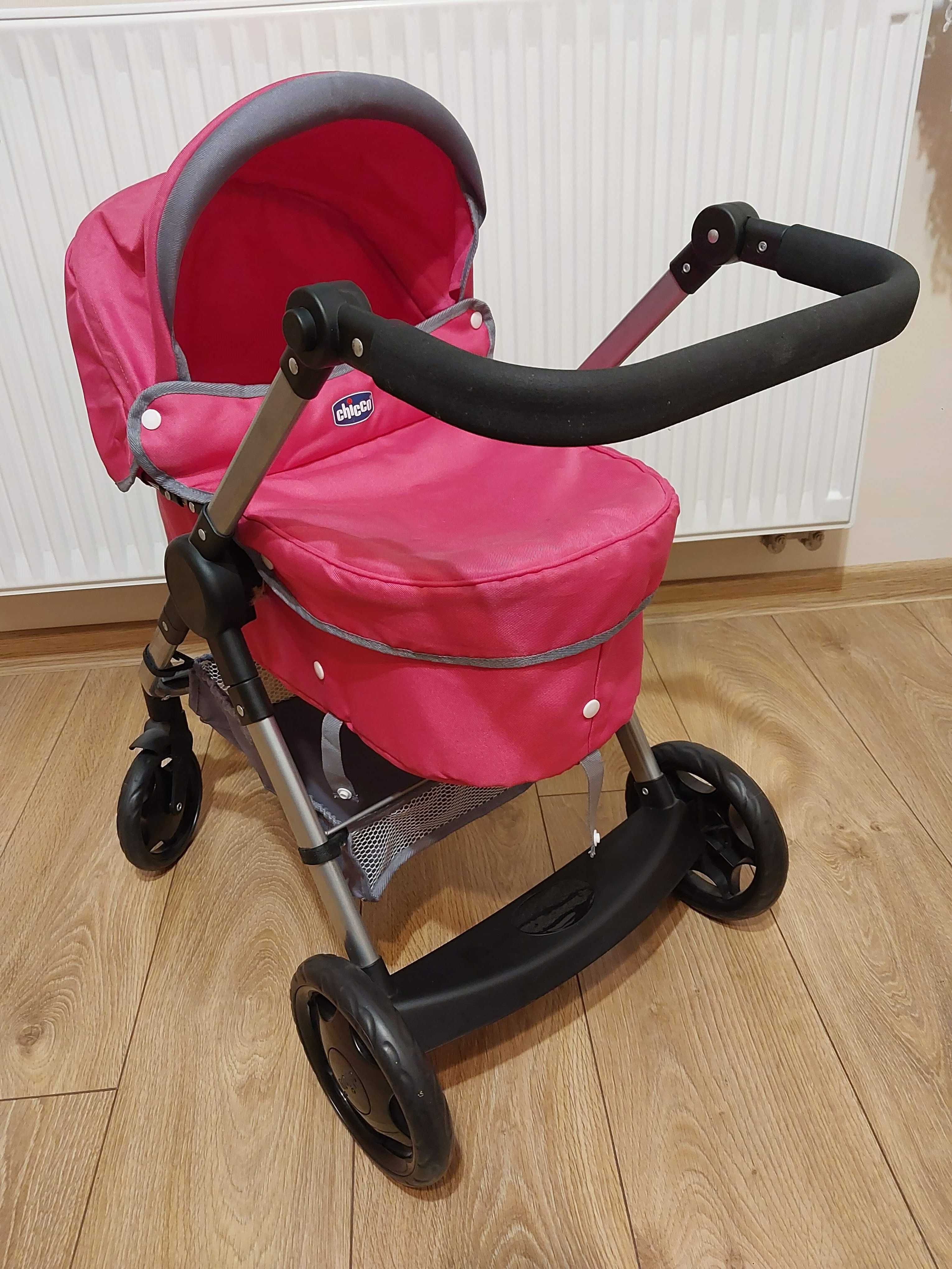 Sprzedam wózek głęboki i krzesełko do karmienia lalek Chicco