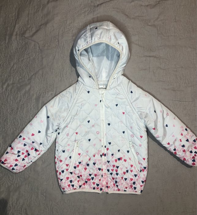Kurtka dziecięca, r. 86/92/98, przejściowa pikowana dla dziewczynki