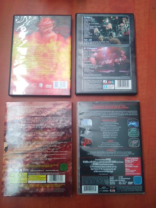 DVD-Slayer,Motorhead,Manowar,Steve Vai,Trust,Judas Priest,Iron Maiden