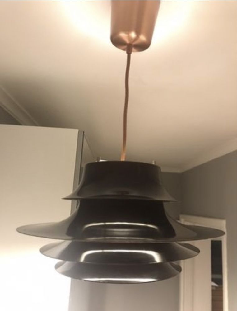 Duńska lampa projektu Jo Hammerborg, Dania, lata 60-te