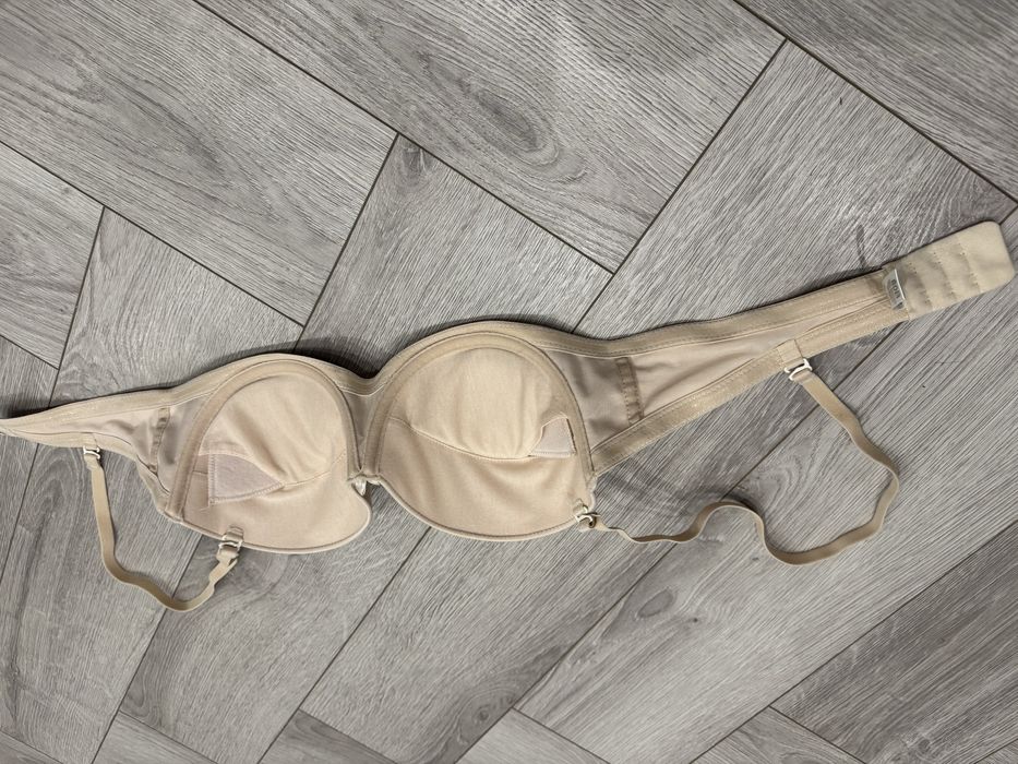 Biustonosz stanik samonośny beż nude gładki Nipplex 80b
