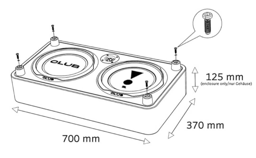 JBL Club 1200SSL 12" Tuba,Skrzynia basowa,subwoofer,płaski