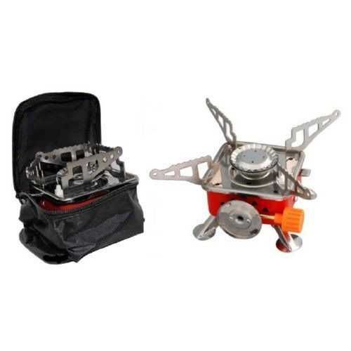 Газовий пальник, газова плита портативна з чохлом, похідний таганок