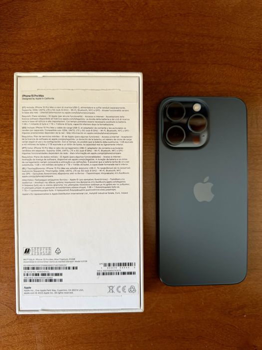 iPhone 15 Pro Max, Blue Titanium, 512GB