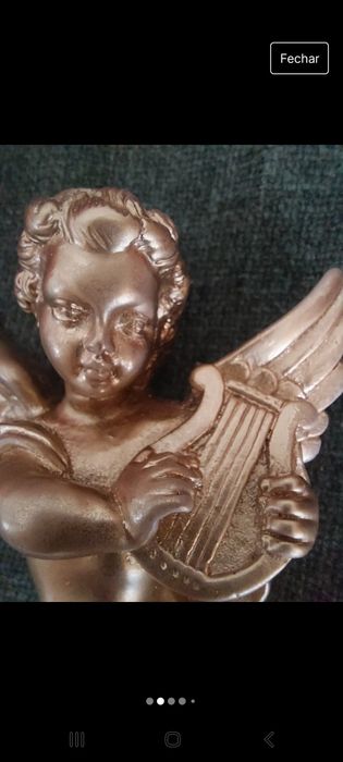 Anjo dourado para pendurar