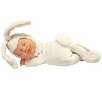 Anne Geddes śpiący dzidziuś biały króliczek laleczka baby bunny white