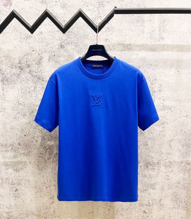 LOUIS VUITTON футболка мужская оверсайз синяя черная оригинал