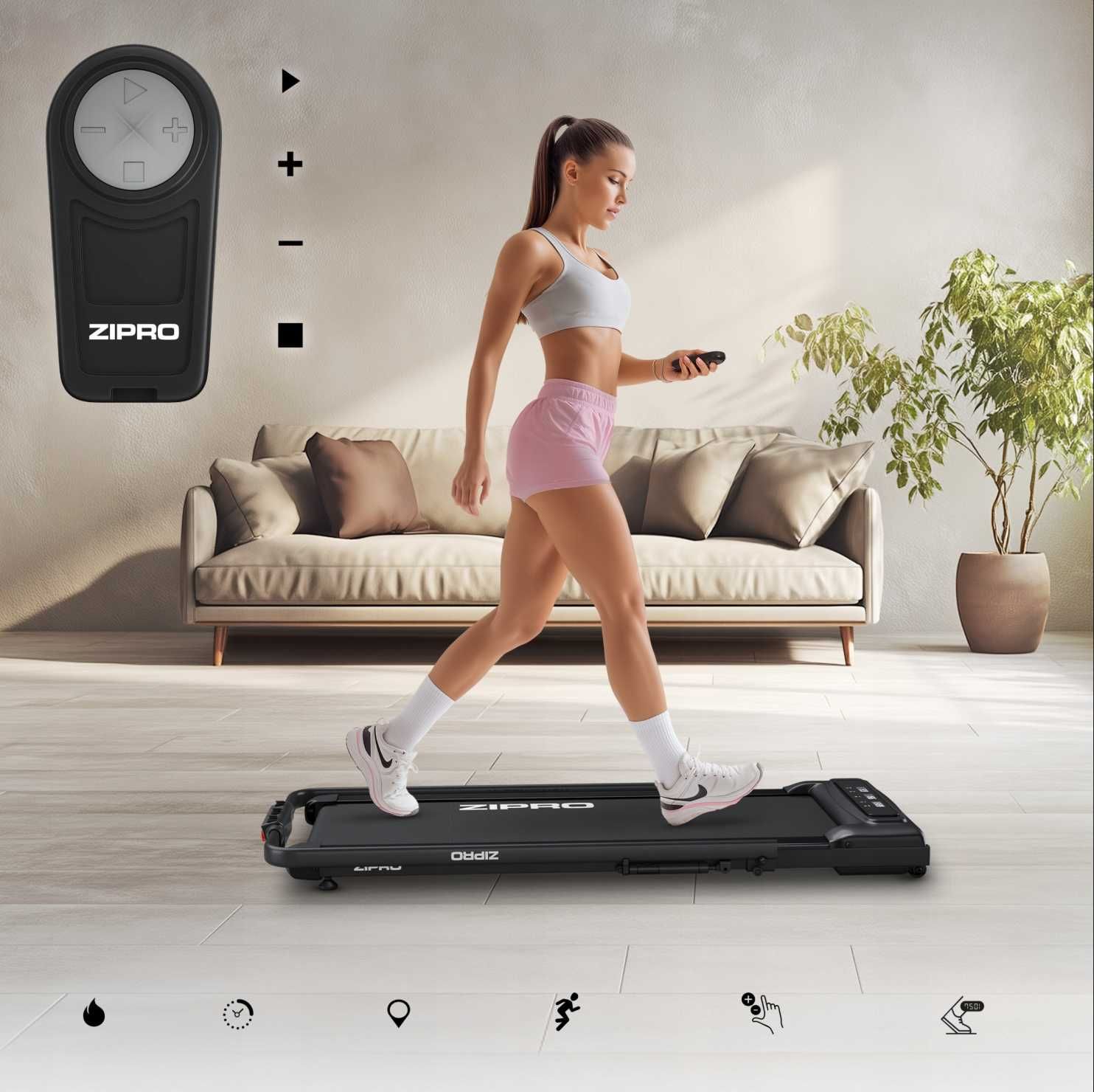 Бігова доріжка до 12км/год Zipro Newlite Электрическая беговая дорожка