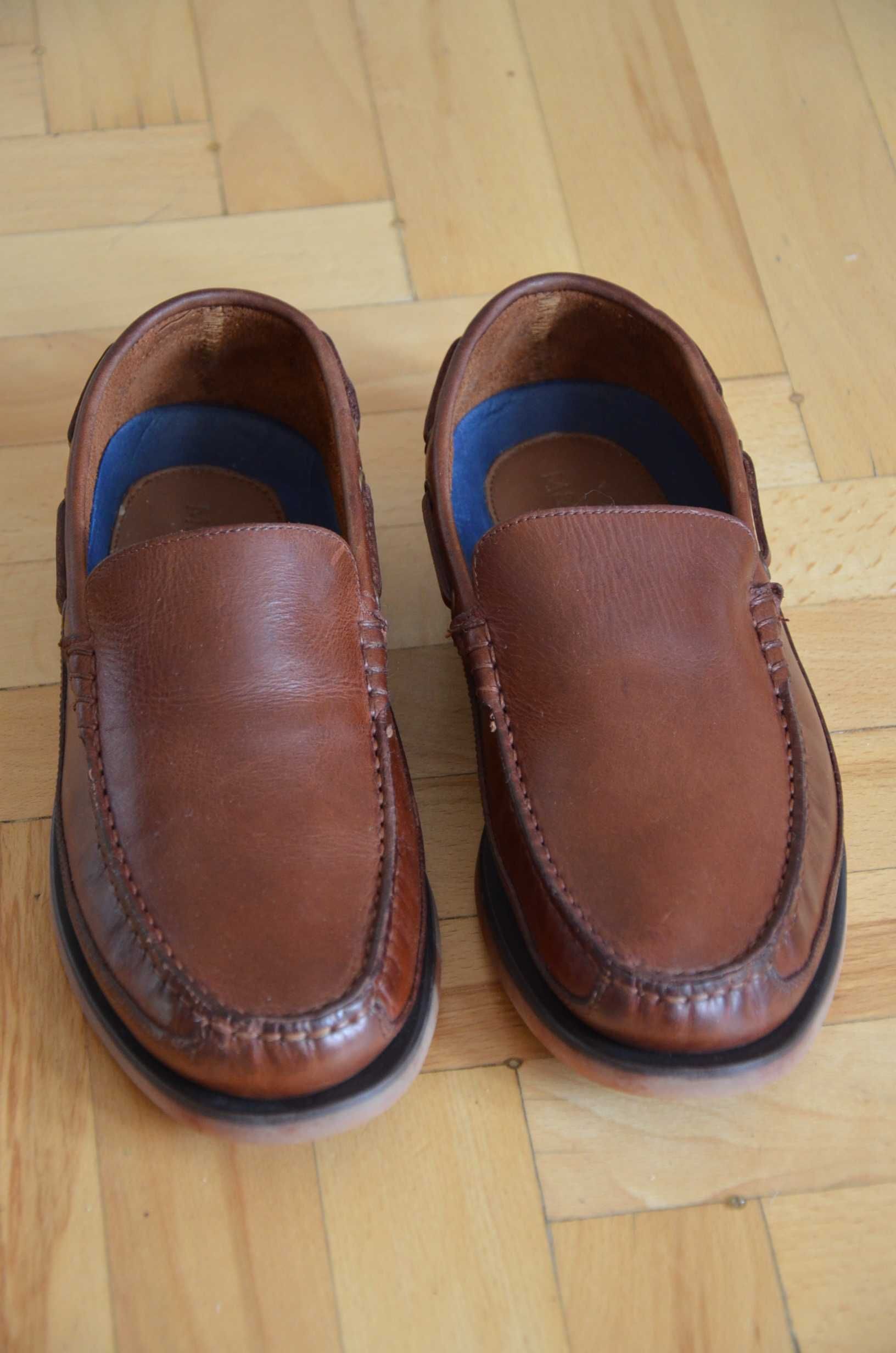Buty mokasyny Marks&Spencer UK8 wkł.27,5 skórzane superstan