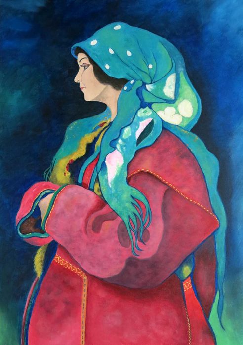 Ręcznie malowany obraz 42x60 reprodukcja Kazimierz Sichulski