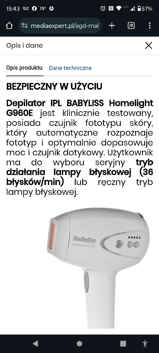 Depilator laserowy