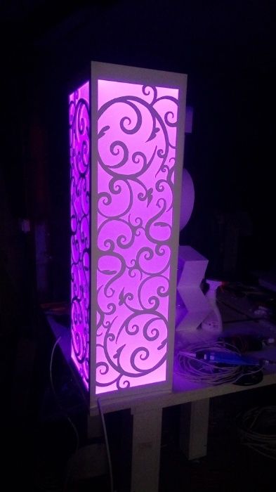 serce z żarówkami LED wesele