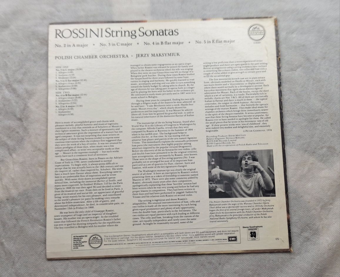 Winyl Maksymiuk - Rossini String Sonatas Nos. 2-5