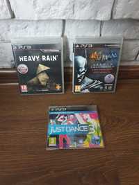 Ps3 PlayStation 3 Heavy Rain Batman Collection Just Dance 3