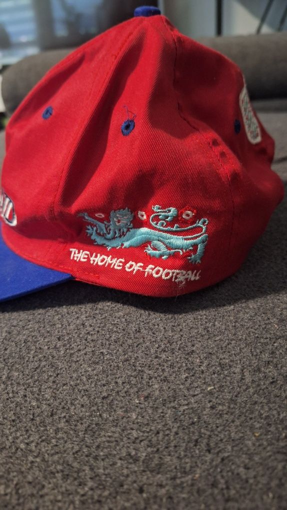 czapeczka z daszkiem England Three Lions 90's hat, vintage rare footba