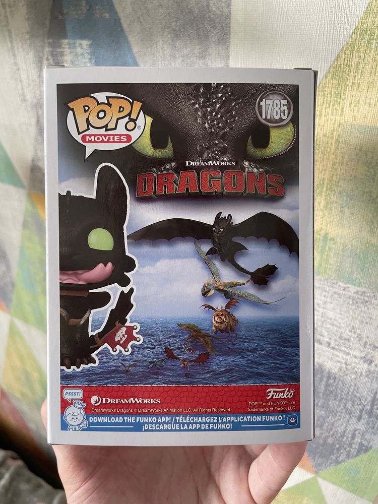 Оригінальний Funko pop Toothless ( Без-зубик ) (як приручити дракона)