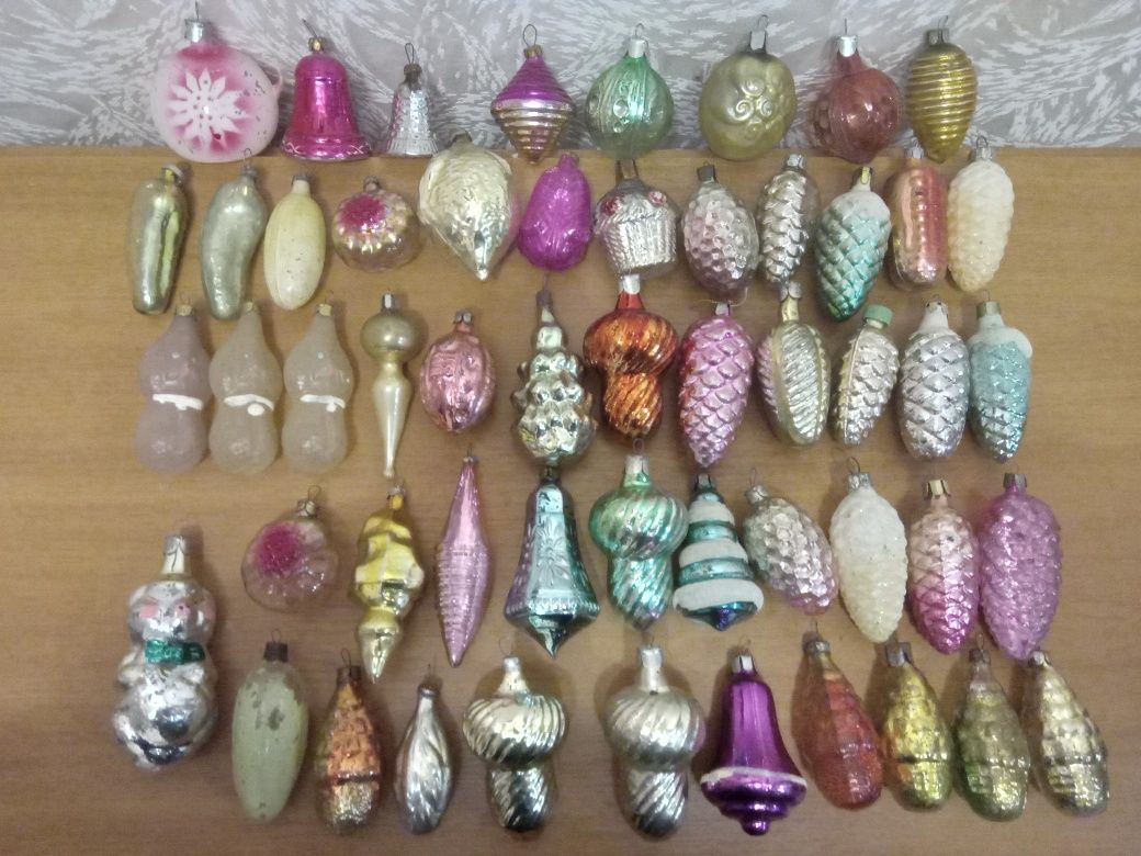 Ёлочные игрушки времён СССР