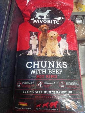 Karma dla psa sucha Dogs Favorit wołowina 15 kg
