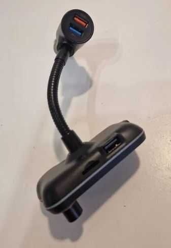 Transmiter FM zestaw głośnomówiący Bluetooth 5.0