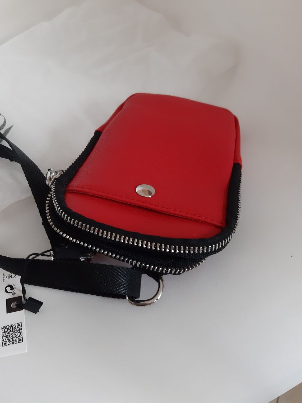 Saszetka zara kolekcja etui na telefon czerwona unisex Zara limited