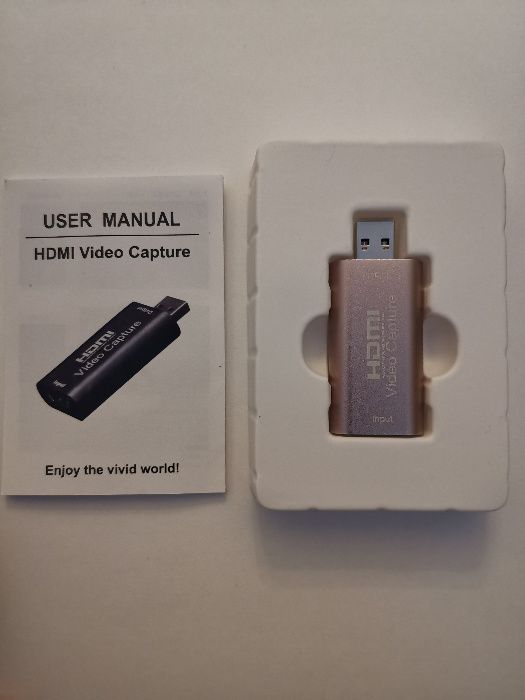 Placa Captura de Vídeo HDMI USB 3.0 4K 1080p 30 FPS *NOVO*