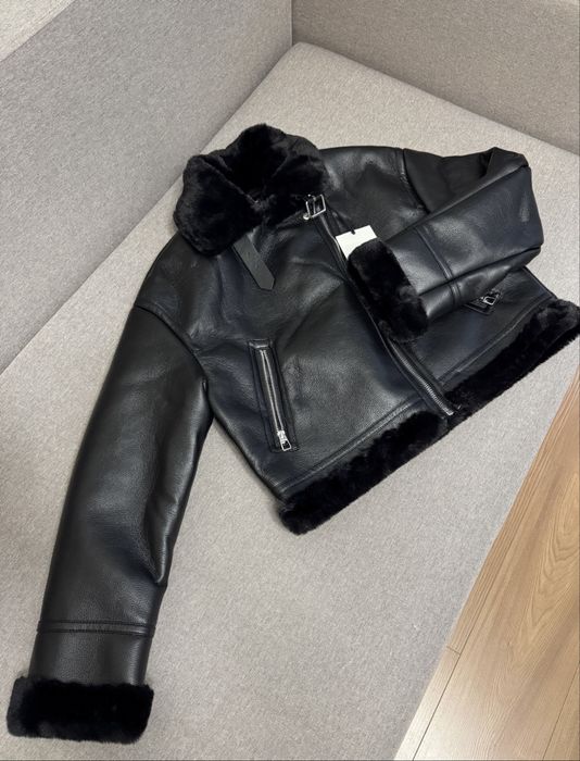 Дубленка, дублянка, куртка, bershka xs