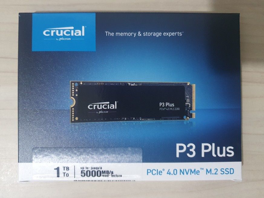 Накопичувач SSD М.2 Crucial P3 Plus 1TB NVMe PCle Gen4 3D (5000MB/s).