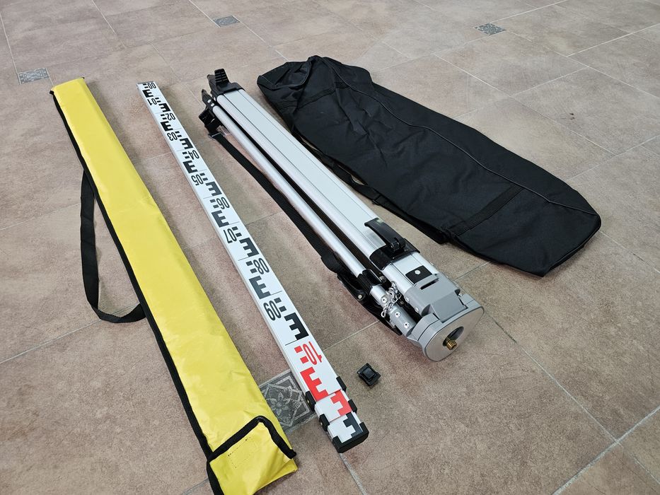 Комплект Профессиональный Штатив для оптического нивелира +Рейка 3м