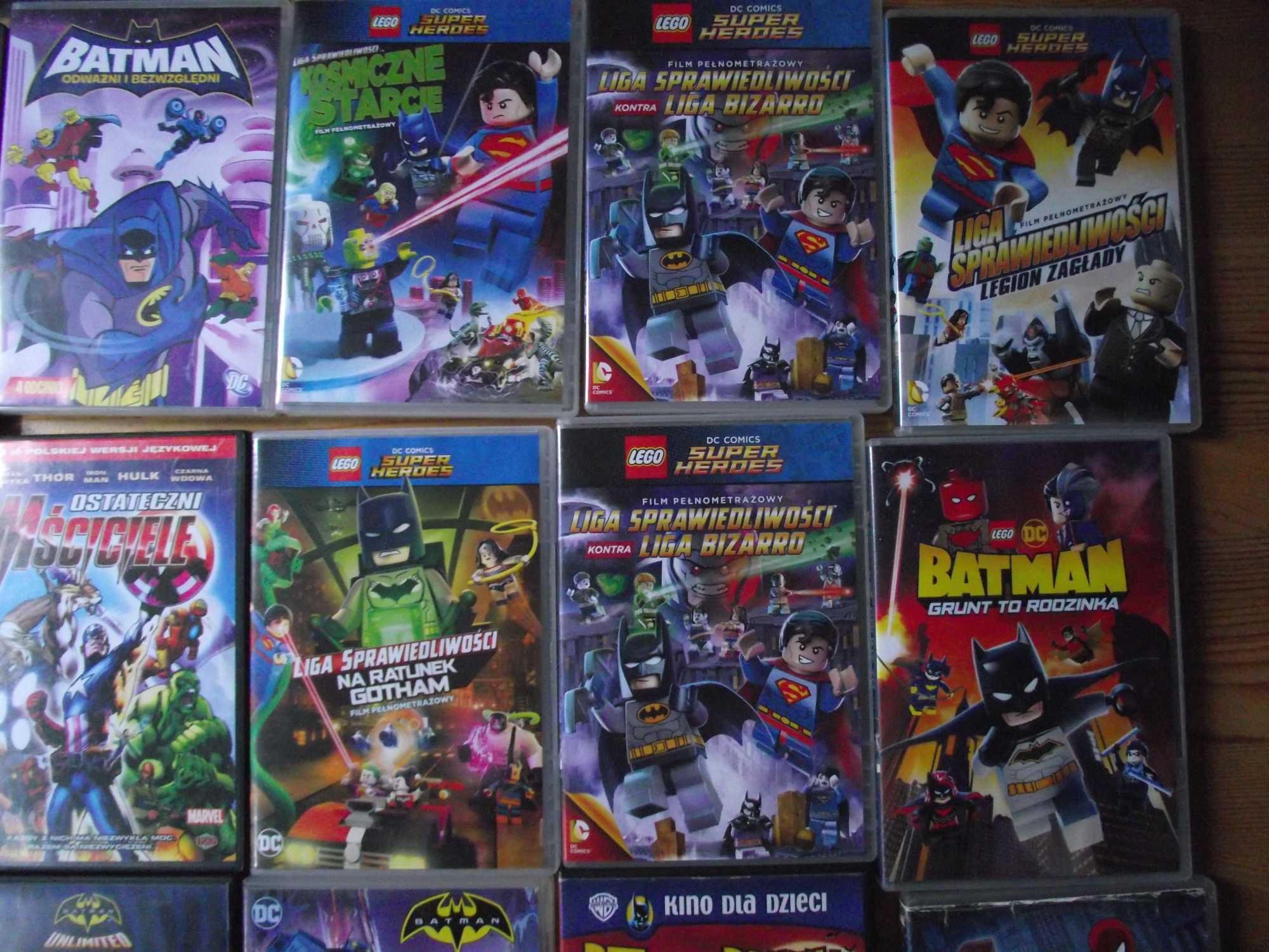 Spider women, Batman, Avengers, marvel kolekcja filmy dvd