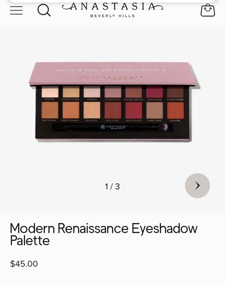 Палетка теней ABH Modern Renaissance. Оригинал.