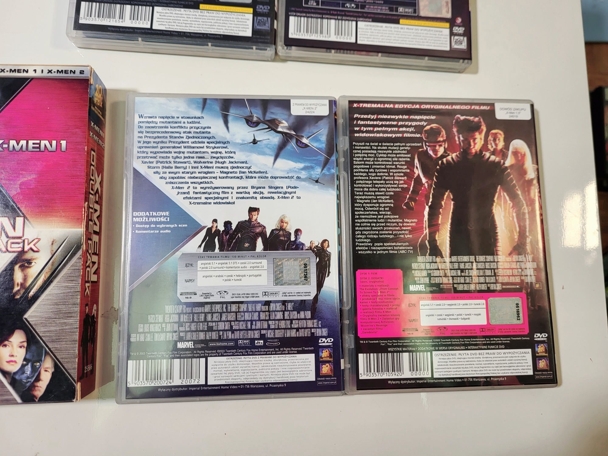 X-Men 1,5 2 Ostatni bastion Fantastyczna czwórka dvd